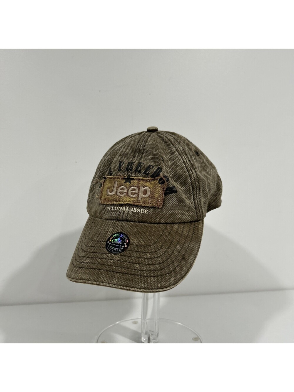 Jeep Trucker Hat Brown Baseball Cap Official Issue Choko Vintage